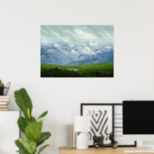 Drifting Clouds door Caspar David Friedrich Poster (Thuiskantoor)