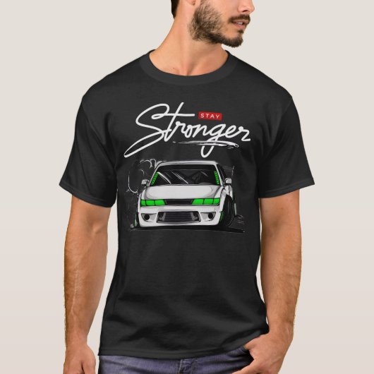 Drifting mannen T-shirts GTR auto tuning (Voorkant)