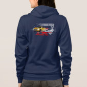 Drifting | Sweat à capuche zippe pour femme (Dos)