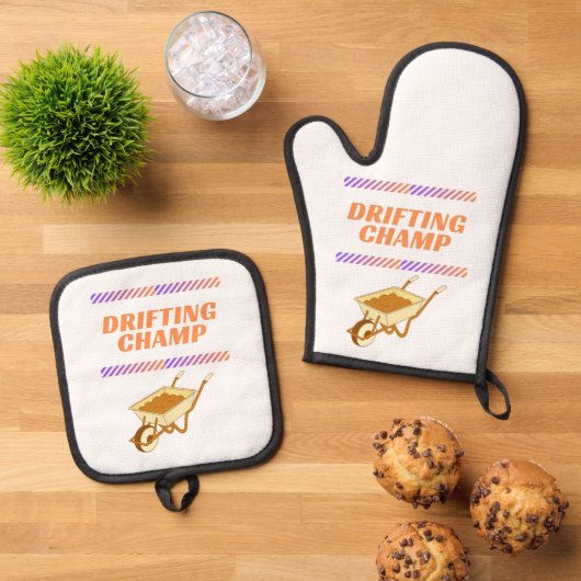 driftkampioen ovenwant & pannenlap set (Top down)