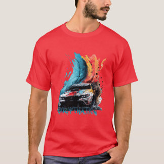 driftnation driften supercar sportauto drift fu t-shirt