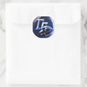 Driftstyle rook vierkante sticker (Tas)