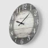 Driftwood achtergrond grote klok (Hoek)