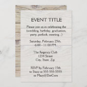 Driftwood achtergrond kaart (Voorkant / Achterkant)