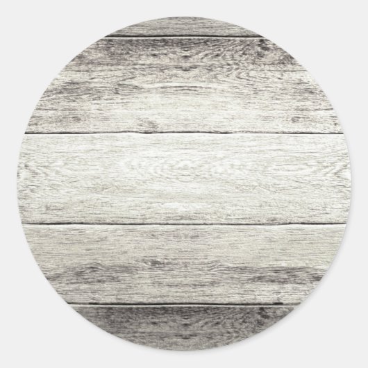 Driftwood achtergrond ronde sticker (Voorkant)
