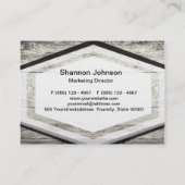 Driftwood achtergrond visitekaartje (Achterkant)