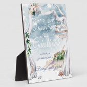 Driftwood Arbor Beach Wedding Guestbook Fotoplaat (Zijkant)