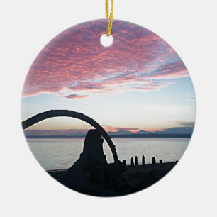 Driftwood Arch Sunset Keramisch Ornament