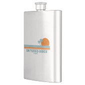 Driftwood Beach Georgia Sun Palm Trees Flacon (Links)