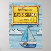 Driftwood Beach House poster van het pakbon van pa (Voorkant)