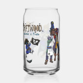 Driftwood Becomes a Pirate drinking glass (Verso)