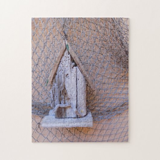 Driftwood Birdhouse Legpuzzel (Verticaal)