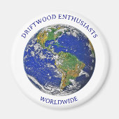 DRIFTWOOD ENTHUSIASTS WORLDWIDE MAGNET MAGNEET (Voorkant)