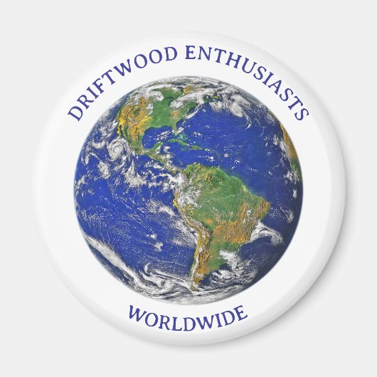 DRIFTWOOD ENTHUSIASTS WORLDWIDE MAGNET MAGNEET (Voorkant)