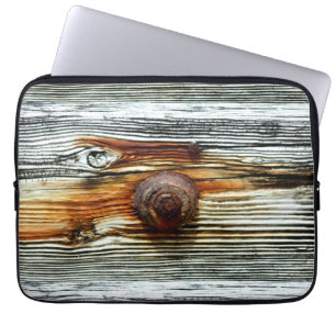 driftwood grijze planken Thunder_Cove Laptop Sleeve