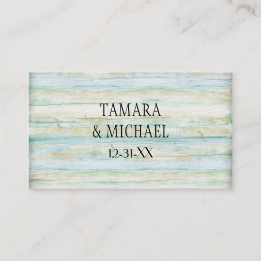 Driftwood Houten Board Beach Ocean Style Plaatskaartje (Voorkant)