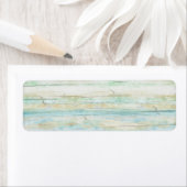 Driftwood Ocean Beach Coastal Seashore Weddenschap Etiket (Insitu)