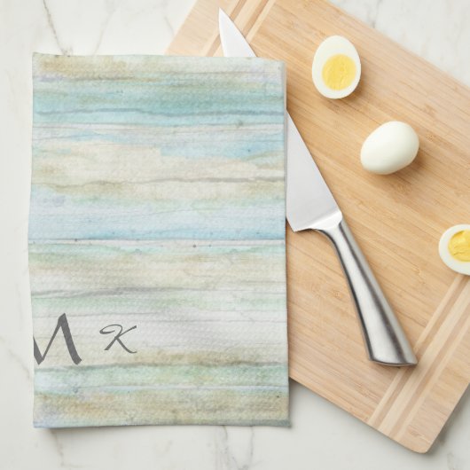 Driftwood Ocean Beach House Coastal Seashore Theedoek (Quarter Fold)