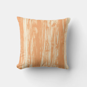 Driftwood patroon - lichte sinaasappel en crème kussen
