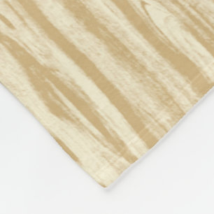 Driftwood patroon - tan, beige en crème fleece deken