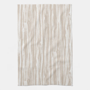 Driftwood patroon - tauptan en wit theedoek