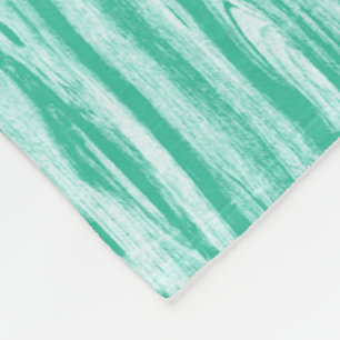 Driftwood patroon - turkooizen en wit fleece deken