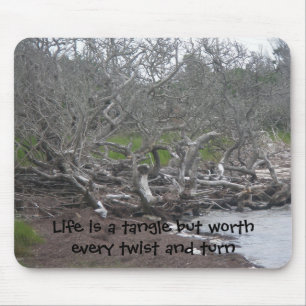 Driftwood & Seaweed Mousepad Life is een driehoek Muismat