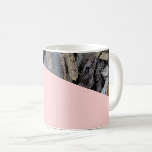 Driftwood strand bruiloft koffiemok (Voorkant rechts)