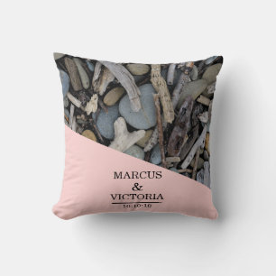 Driftwood strand bruiloft kussen