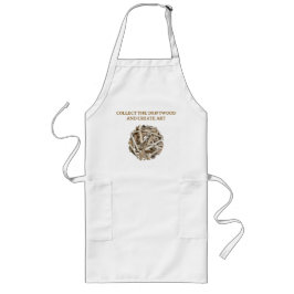 DRIFTWOOD-THEMED APRON LANG SCHORT