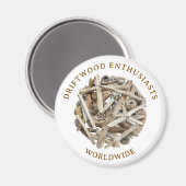 DRIFTWOOD THEMED MAGNET. FRIDGE MAGNET MAGNEET (Voorkant / Achterkant)