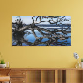 Driftwood Tree Beach in Beaufort SC Canvas Afdruk (Insitu (Woonkamer))
