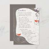 Driftwood Tree Direction Card Kaart (Voorkant / Achterkant)