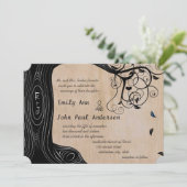 Driftwood Tree op bruin papier Kaart (Staand voorkant)