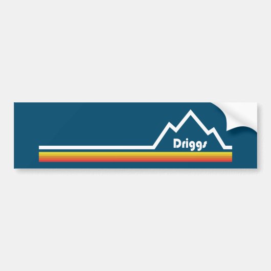 Driggs Idaho Bumpersticker (Voorkant)