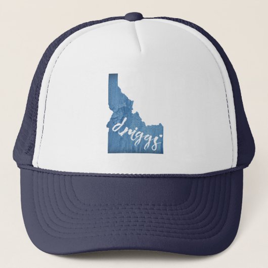 Driggs Idaho Wood Grain Trucker Pet (Voorkant)