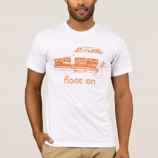 Drijf aan - Oranje / wit T-shirt