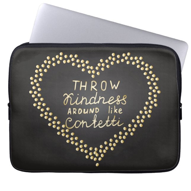 Drijf de Confetti rond Laptop Sleeve (Voorkant)