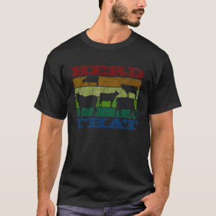 Drijf Dier Dat Voor Mannen Vrouwen Kinderen Koe T-shirt