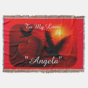 Drijf en ontwerp van de liefde voor het hart deken