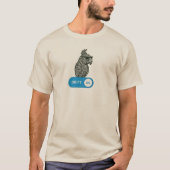 Drijf mee met één koele papegaai t-shirt (Voorkant)
