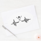 Drijffrequentie Ovale Sticker (Envelop)