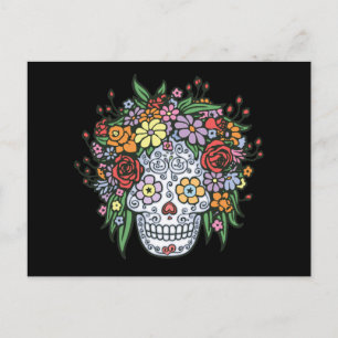 Drijfhaar Suiker Skull Briefkaart