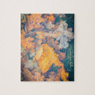 Drijfherfstbladeren Legpuzzel