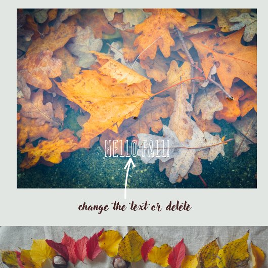 Drijfherfstbladeren Poster