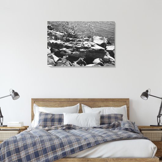 Drijfhout Canvas Afdruk (Insitu (Slaapkamer))