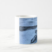 Drijfhout op het strand koffiemok (Center)