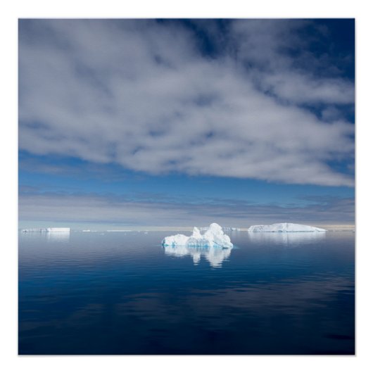 Drijfijs in Antarctica Perfect Poster (Voorkant)