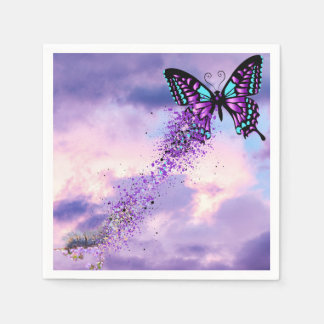 Drijfpijlermorf in vlinderluiers servet