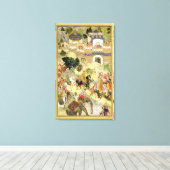 Drijfschip van keizer Akbar in Surat, van Canvas Afdruk (Insitu (Houten vloer))